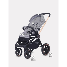 Коляска 3 в 1 Mowbaby Zoom PU, RA087 Gold Beige (Бежевый)