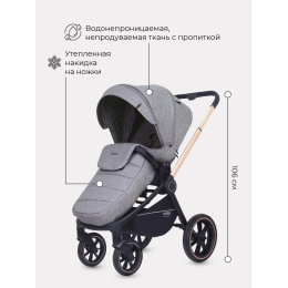 Коляска 3 в 1 Mowbaby Zoom PU, RA087 Gold Beige (Бежевый)