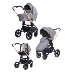 Коляска 3 в 1 Mowbaby Zoom PU, RA087 Gold Beige (Бежевый)