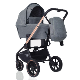 Коляска 2 в 1 Mowbaby Zoom PU, RA086 Gold Grey (Серый)