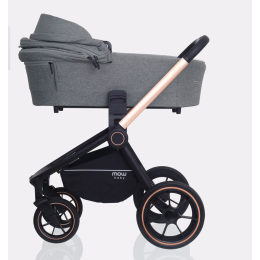 Коляска 3 в 1 Mowbaby Zoom PU, RA087 Gold Grey (Серый)