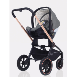 Коляска 3 в 1 Mowbaby Zoom PU, RA087 Gold Grey (Серый)