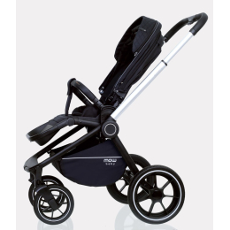 Коляска 2 в 1 Mowbaby Zoom PU, RA086 Silver Black (Черный)