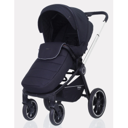 Коляска 2 в 1 Mowbaby Zoom PU, RA086 Silver Black (Черный)