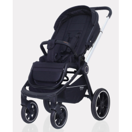 Коляска 3 в 1 Mowbaby Zoom PU, RA087 Silver Black (Черный)