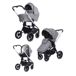 Коляска 3 в 1 Mowbaby Zoom PU, RA087 Silver Beige (Бежевый)