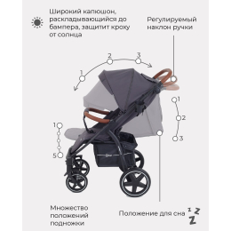 Прогулочная коляска Rant Alpine Star, RA450 Moon Grey