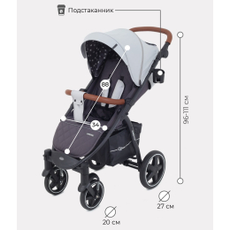 Прогулочная коляска Rant Alpine Star, RA450 Soft Grey (Серый)