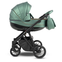 Коляска 2 в 1 Camarelo Zeo Eco, ZEO-04, изумрудный (эко-кожа 100%)