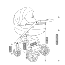 Коляска 2 в 1 Camarelo Zeo Eco, ZEO-10, шампань (эко-кожа 100%)