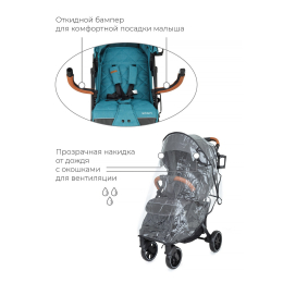 Прогулочная коляска Mowbaby Smart, MB101 Aqua (Аква)