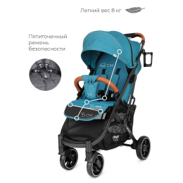 Прогулочная коляска Mowbaby Smart, MB101 Aqua (Аква)