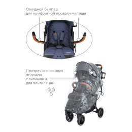 Прогулочная коляска Mowbaby Smart, MB101 Blue (Синий)