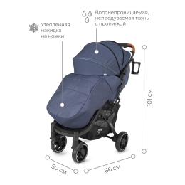 Прогулочная коляска Mowbaby Smart, MB101 Blue (Синий)
