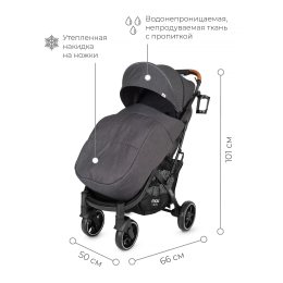 Прогулочная коляска Mowbaby Smart, MB101 Graphite (Темно-серый)