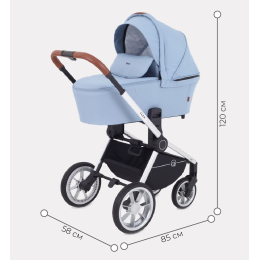 Коляска 2 в 1 Rant Flex 2022, RA070 Pacific Blue (Голубой)