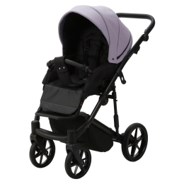 Коляска 2 в 1 Adamex Mobi Deluxe, SD-20 (сирень+черная кожа)