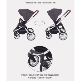 Прогулочная коляска Rant Flex 2022, RA084 Moon Grey (Темно-серый)