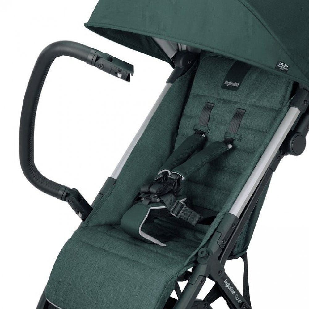 Прогулочная коляска Inglesina QUID2 с накидкой для ножек, цвет Elephant Grey (серо-зеленый)
