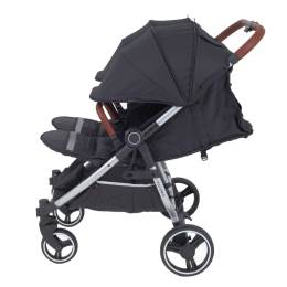 Прогулочная коляска для двойни Mowbaby Tandem, Black (Черный)