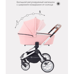 Коляска 2 в 1 Rant Flex 2022, RA070 Cloud Pink (Розовый)