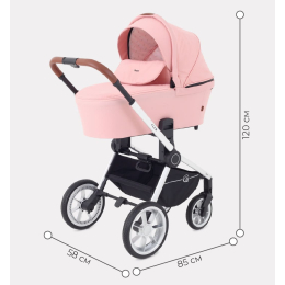 Коляска 2 в 1 Rant Flex 2022, RA070 Cloud Pink (Розовый)