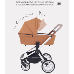 Коляска 3 в 1 Rant Flex 2022, RA070 Desert Beige (Бежевый)