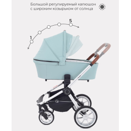 Коляска 3 в 1 Rant Flex 2022, RA070, Ocean Green (Зеленый)