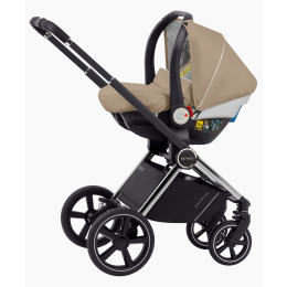 Коляска 3 в 1 Carrello Ultimo, CRL-6512, Pearl Beige (Бежевый) Chrome