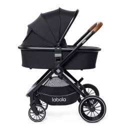 Коляска 2 в 1 Labala Born, 01BLA, Black (черный)