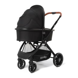 Коляска 2 в 1 Labala Born, 01BLA, Black (черный)