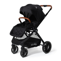 Коляска 2 в 1 Labala Born, 01BLA, Black (черный)