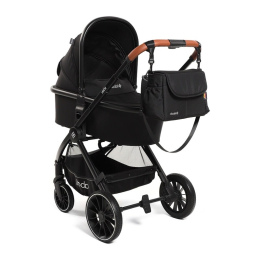 Коляска 2 в 1 Labala Born, 01BLA, Black (черный)
