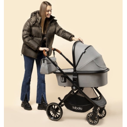 Коляска 2 в 1 Labala Born, 07LGR, Light grey (серый)