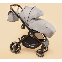 Коляска 2 в 1 Labala Born, 07LGR, Light grey (серый)