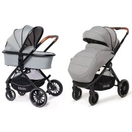 Коляска 2 в 1 Labala Born, 07LGR, Light grey (серый)