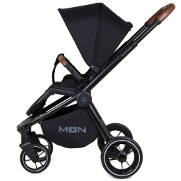 Коляска 2 в 1 Moon ReSea Kombi, 851, Black Melange (черный) 