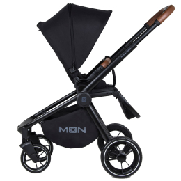 Коляска 2 в 1 Moon ReSea Kombi, 851, Black Melange (черный) 