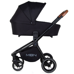 Коляска 2 в 1 Moon ReSea Kombi, 851, Black Melange (черный) 
