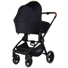 Коляска 2 в 1 Moon ReSea Kombi, 851, Black Melange (черный) 