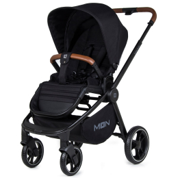 Коляска 2 в 1 Moon ReSea Kombi, 851, Black Melange (черный) 