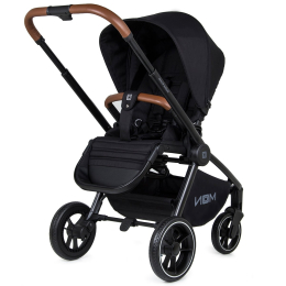 Коляска 2 в 1 Moon ReSea Kombi, 851, Black Melange (черный) 