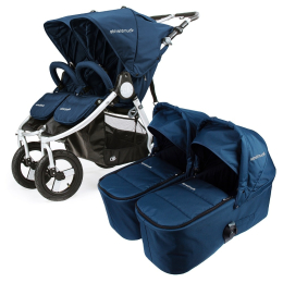 Коляска для двойни 2 в 1 Bumbleride Indie Twin, Maritime Blue (Синий)