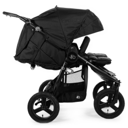 Коляска для двойни (2 люльки и 2 сиденья) Bumbleride Indie Twin цвет Matte Black