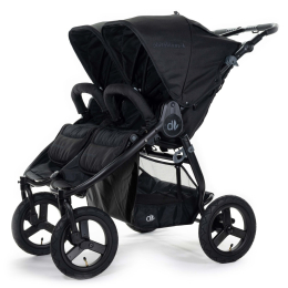 Коляска для двойни (2 люльки и 2 сиденья) Bumbleride Indie Twin цвет Matte Black