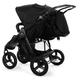 Коляска для двойни (2 люльки и 2 сиденья) Bumbleride Indie Twin цвет Matte Black