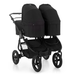 Коляска для двойни (2 люльки и 2 сиденья) Bumbleride Indie Twin цвет Matte Black