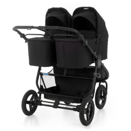 Коляска для двойни (2 люльки и 2 сиденья) Bumbleride Indie Twin цвет Matte Black