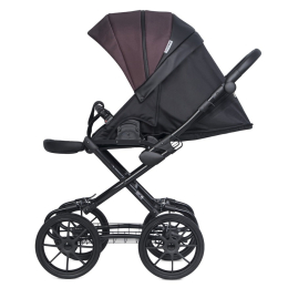 Коляска 2 в 1 Riko Basic Pacco Classic, 01 Plum (сливовый-черный)