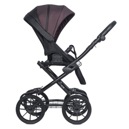Коляска 2 в 1 Riko Basic Pacco Classic, 01 Plum (сливовый-черный)
